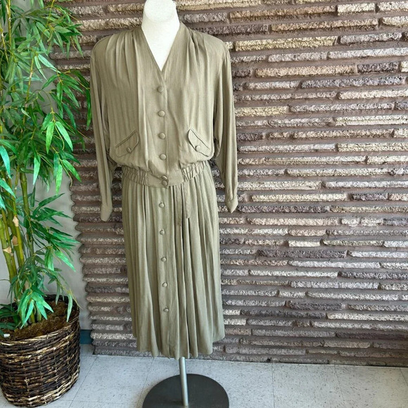 Carole Little Vintage Blouson Jacket and Full Skirt Outfit USA Made Size 12 - Picture 11 of 14